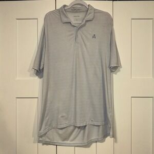 B.‎ Draddy Golf Polo Shirt Striped organic cotton Blue white L see photos
